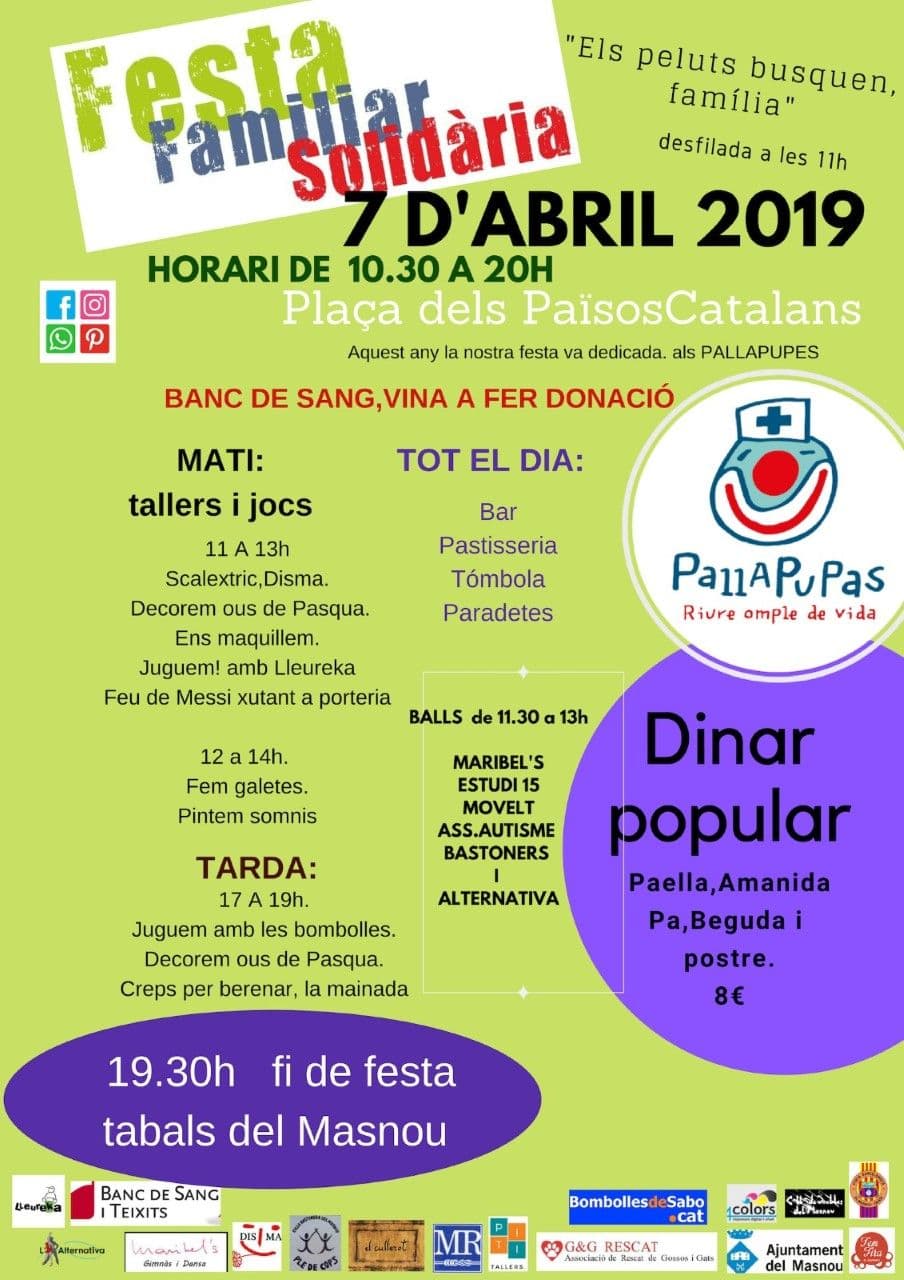FIESTA FAMILIAR SOLIDARIA DEL MASNOU!