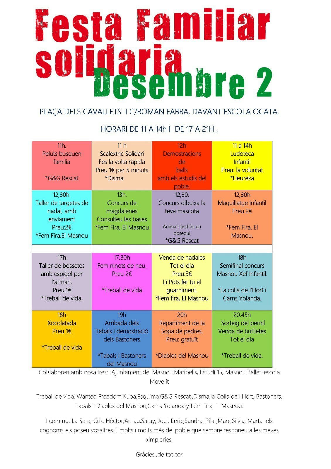 Fiesta familiar solidaria!